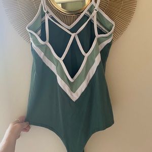 RVCA Green Repeat bodysuit
